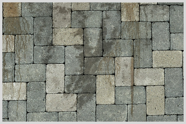 Stained Paver patio